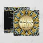 Glam Bohemian Superstar-uitnodigingen voor een fee Kaart (Voorkant / Achterkant)