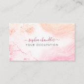 Glam Bord gekleurd marmer, stijlvol Visitekaartje (Voorkant)