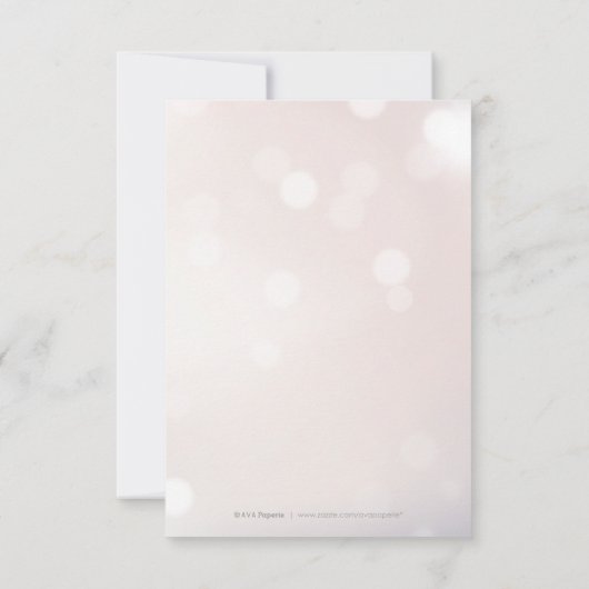 Glam borgundy  kalligrafie dank u bedankkaart (Achterkant)