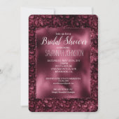 Glam Bourgondië Leopard Print Vrijgezellenfeest Kaart (Voorkant)