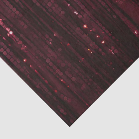 Glam Bourgondië rood glitzy bruiloft Tissuepapier (Detail)