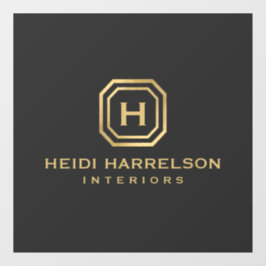 Glam Box Logo Monogram Raamsticker