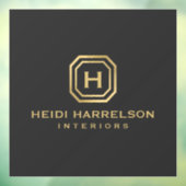 Glam Box Logo Monogram Raamsticker (Vel 3)