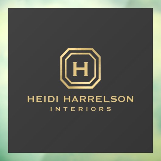 Glam Box Logo Monogram Raamsticker (Vel 3)