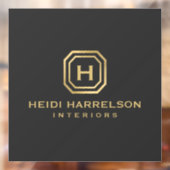 Glam Box Logo Monogram Raamsticker (Vel 2)