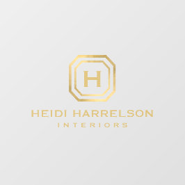 Glam Box Logo Monogram Transparant Raamsticker