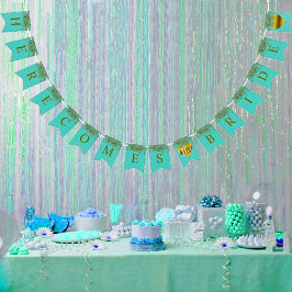 Glam Bride Blauwgroen Gold Sparkle Twinkle Showpar Vlaggetjes