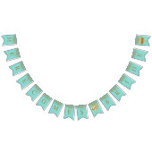 Glam Bride Blauwgroen Gold Sparkle Twinkle Showpar Vlaggetjes (Alle)