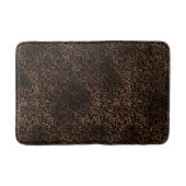 Glam Brown Black Leopard Print Badmat (Voorkant)