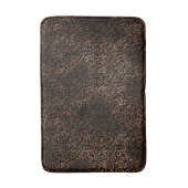 Glam Brown Black Leopard Print Badmat (Voorkant Verticaal)
