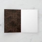 Glam Brown Black Leopard Print Kaart (Binnen)