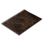 Glam Brown Black Leopard Print Notitieboek (Linkerzijde)