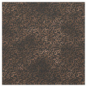Glam Brown Black Leopard Print Stof (Close Up)