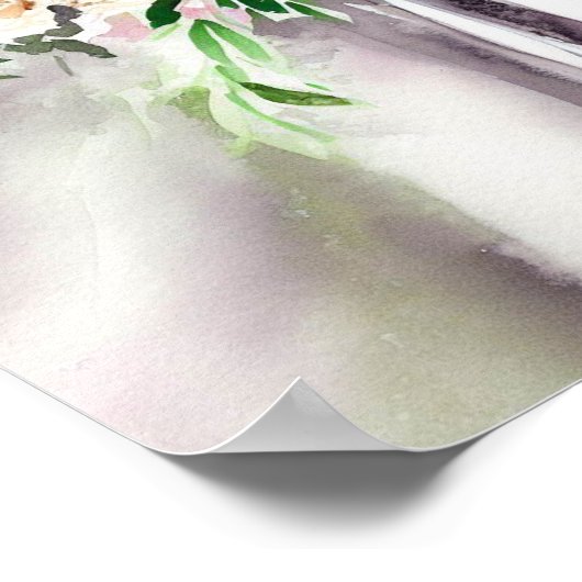  glam, bruids cascading boeket 2, poster (Hoek)