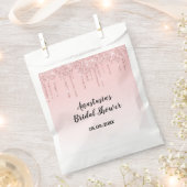 Glam bruiloft feest Roze Rose Goud Glittersproeier Bedankzakje (Geknipt)