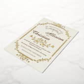  Glam Bruiloft Gouden Folie Invitation Folie Uitnodiging (Gedraaid)
