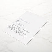 Glam Brunch Bubble Vrijgezellenfeest Real Folie Uitnodiging (Gedraaid)