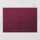 Glam burgundy kalligrafie accommodatie informatiekaartje (Achterkant)