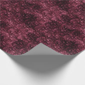 Glam Burgundy Leopard Print Cadeaupapier (Hoek)