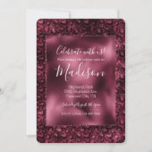 Glam Burgundy Leopard Print Kaart (Voorkant)