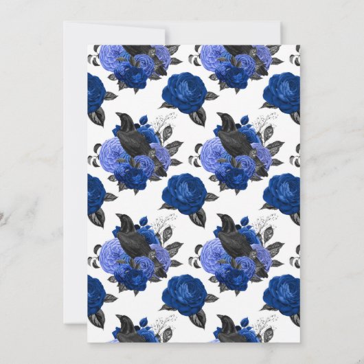 Glam Burgundy Raven Gothic Bachelorette Party Kaart (Achterkant)