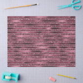 Glam Burgundy Red Rose Blush Glitter Stripes Tissuepapier (Craft)