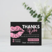 Glam Business - Hartelijk dank voor uw kaart (Staand voorkant)