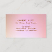 Glam Butterfly Lashes Roos Gold Glitter Drivers Visitekaartje (Achterkant)