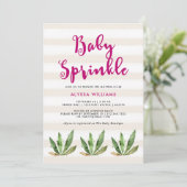 Glam Cactus | Stortstropen Baby Sprinkle Kaart (Staand voorkant)