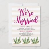 Glam Cactus | We're Married Aankondiging (Voorkant)