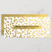 Glam Cadeaubon Folie wit en goud  (Voorkant / Achterkant)