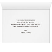 Glam Calligraphy Gold Stroke Bedankt (Binenzijde Horizontaal (Onderkant))