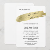 Glam Calligraphy Gold Stroke Vrijgezellenfeest Kaart (Voorkant / Achterkant)