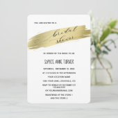 Glam Calligraphy Gold Stroke Vrijgezellenfeest Kaart (Staand voorkant)