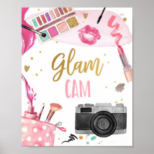 Glam Cam Spa Feest Make-up Glamour Meisje Verjaard Poster