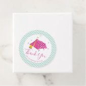 Glam Camp Makeover Meisjes Verjaardag Bedankjes Labels (In situ)