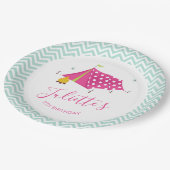 Glam Camp Makeover Meisjes Verjaardag Papieren Bordje (Gekanteld)