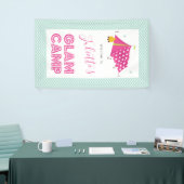 Glam Camp Makeover Spa Verjaardag Spandoek (Beurs)