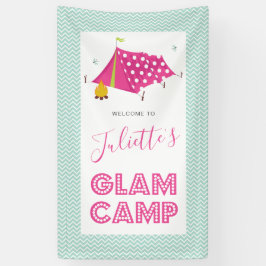 Glam Camp Makeover Spa Verjaardag Spandoek