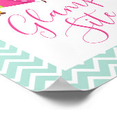 Glam Camp Spa Makover Birthday Poster (Hoek)