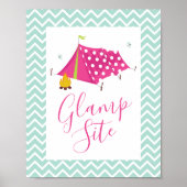 Glam Camp Spa Makover Birthday Poster (Voorkant)