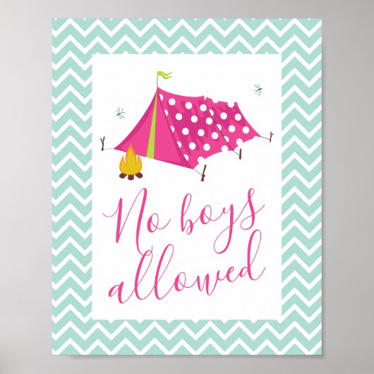 Glam Camp Spa Makover Birthday Poster (Voorkant)