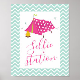 Glam Camp Spa Makoverselfie Station Poster