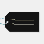 Glam Casino Great Gatsby 40th Poker Verjaardag Cadeaulabel (Achterkant Horizontaal)