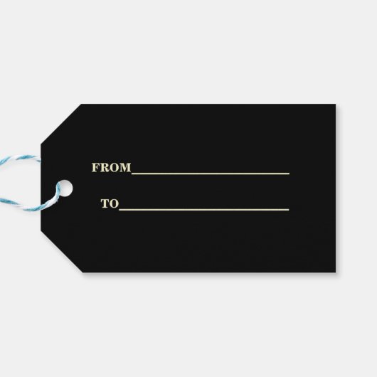 Glam Casino Great Gatsby 40th Poker Verjaardag Cadeaulabel (Achterkant Horizontaal)