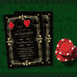 Glam Casino Royale Great Gatsby Jongensavond Kaart