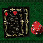 Glam Casino Royale Grote Gatsby vrijgezellenfeest Kaart<br><div class="desc">Glam,  Charming,  Roaring 20's Great Gatsby-kaartontwerp,  geïnspireerd op de glamour van de jaren twintig,  glitter,  oud Hollywood. Het heeft een elegante faux gouden vorm met Fleur-de-lis,  faux gouden verdeler,   lettertypen. Gebruik de tool Personaliseren om uw gegevens toe te voegen. Voor meer,  bezoek alsjeblieft,  mijn Glam Roaring 20s Collectie.</div>