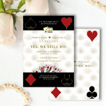 Glam Casino Royale Vegas Poker Vows Renewal Kaart<br><div class="desc">10, 25, 50 jaar huwelijksfeestdag. Uniek casino Royale en Great Gatsby voor het kaartontwerp. Hij is voorzien van een kunstdecostijl, Roaring 1920's oude Hollywood, een paar luiers, kaartpakken, speelkaarten. De speciale bewoordingen worden gebruikt zoals in pokerspel, op een witte Kunst Deco patroonachtergrond. Gebruik het gereedschap Personaliseren om je gegevens toe...</div>