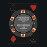 Glam Casino Vegas Poker Chip Trouwaccommodatie Informatiekaartje<br><div class="desc">Glamoureuze Las Vegas Casino thema trouwkaart. Het beschikt over een uniek ontwerp van de pokerchip versierd met faux goud,  rode harten met een faux gouden slag,  speelkaartenpak,  voor een luxe touch. Gebruik de tool Personaliseren om uw gegevens toe te voegen. Meer ideeën in mijn Poker Casino Collectie.</div>