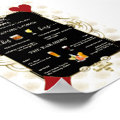 Glam Casino Wedding Drunk In Love Wedding Bar Sign Poster (Hoek)